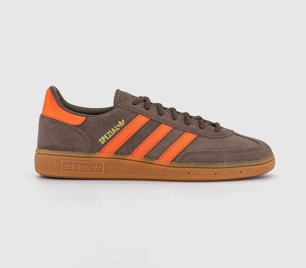 adidas Handball Spezial Trainers Cargo Brown Orange Gold Metallic