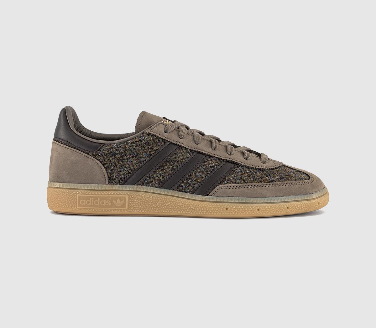 adidas Handball Spezial x Harris Tweed Trainers Aurora Coffee Gum