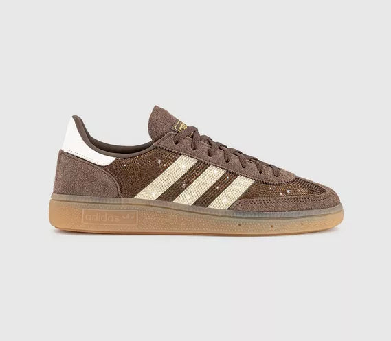 adidas Handball Spezial Trainers Earth Strata Off White Gold Metallic