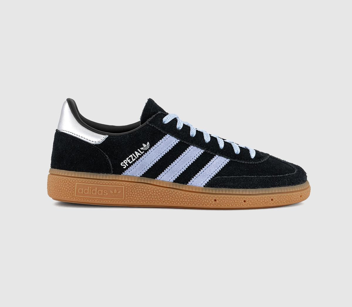  adidas Handball Spezial Trainers Core Black Violet Tone Gum Uk Size 4