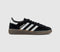 Odd Sizes -  adidas Handball Spezial Trainers Black Silver Metalic Gum - UK Sizes Right 5/Left 4.5
