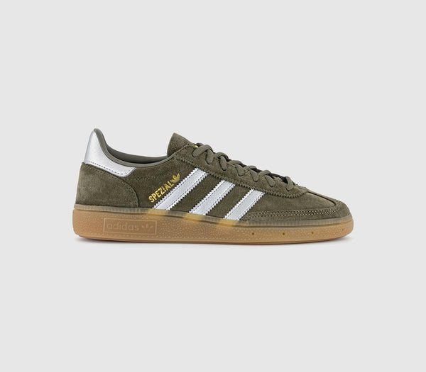 adidas Handball Spezial Olive Strata Silver Metallic Super Yellow