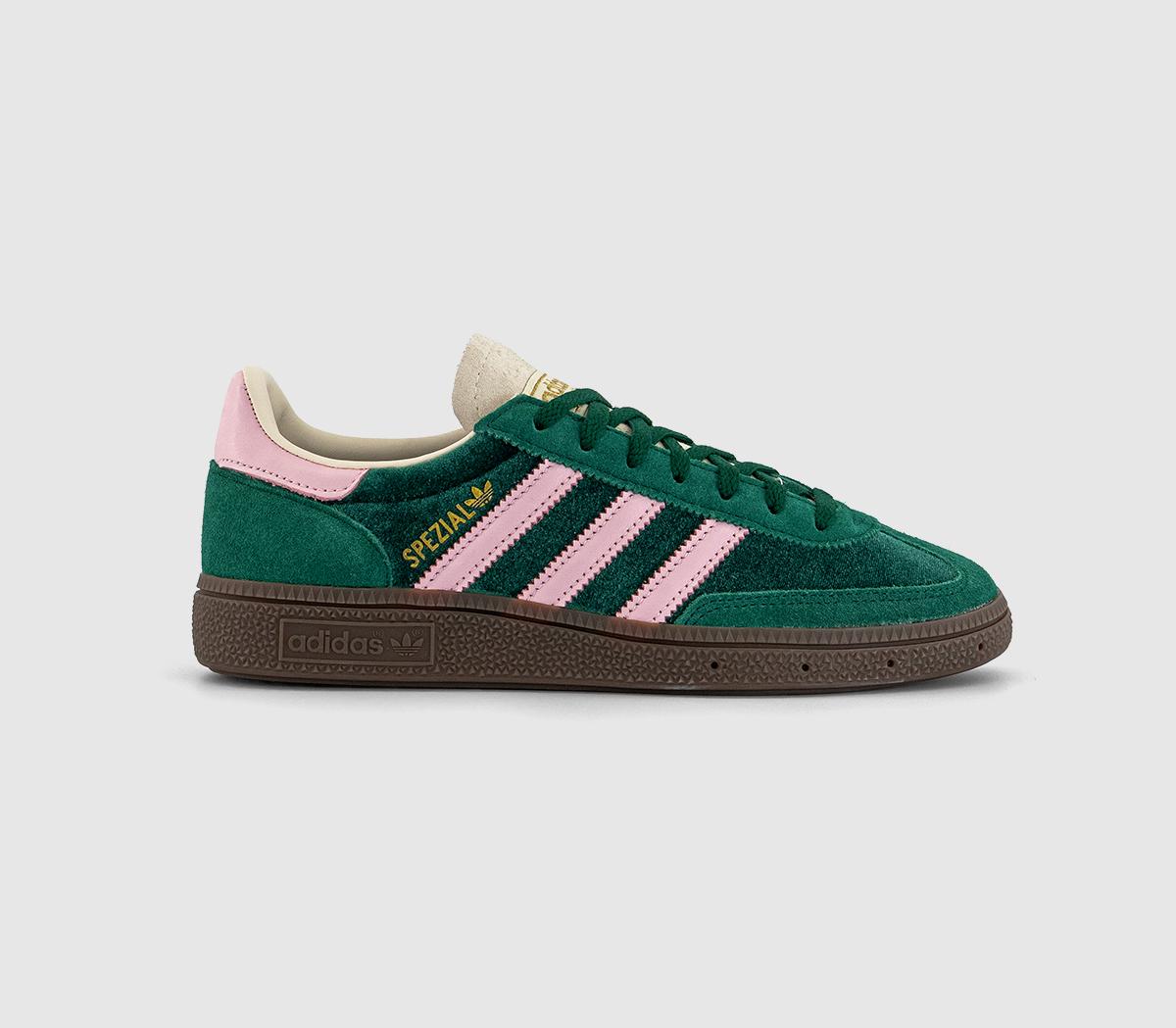 adidas Handball Spezial Trainers Collegiate Green Clear Pink Cream White