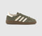 adidas Handball Spezial Trainers Olive Strata Cream White Gum - OFFCUTS SHOES by OFFICE