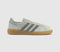  adidas Handball Spezial Trainers Linen Green Silver Pebble Wonder Silver Uk Size 4