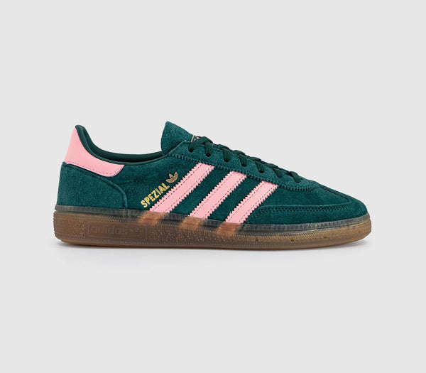 adidas Handball Spezial Trainers Collegiate Green Pink Spark Gold Metallic