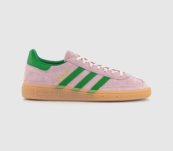  adidas Handball Spezial Trainers Clear Pink Green Gold Metallic Uk Size 6