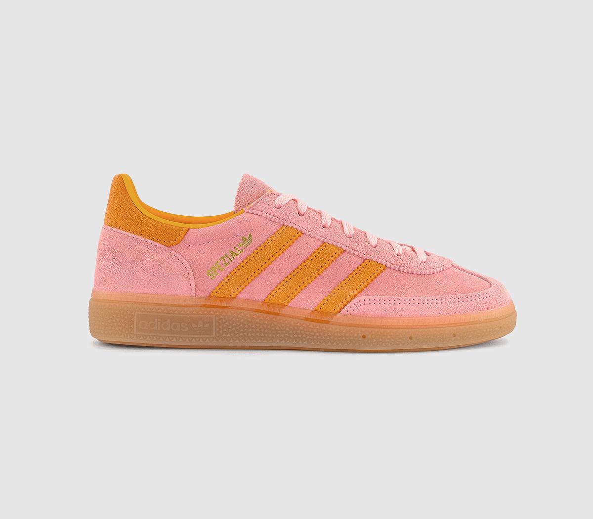  adidas Handball Spezial Trainers Glow Pink Flash Orange Gum Uk Size 5