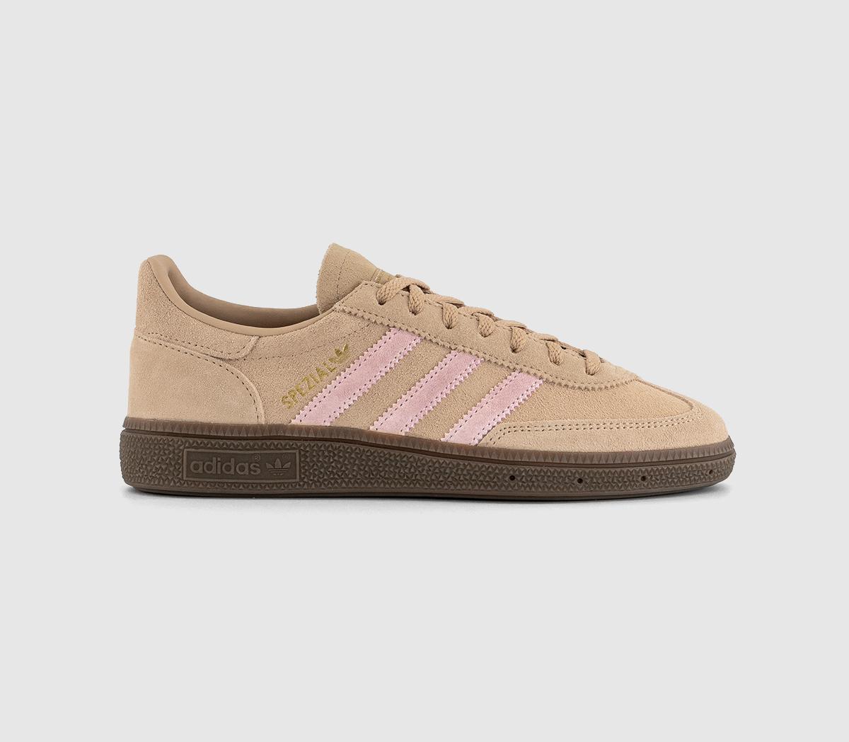  adidas Handball Spezial Trainers Warm Sandstone Clear Pink Gum Uk Size 4.5