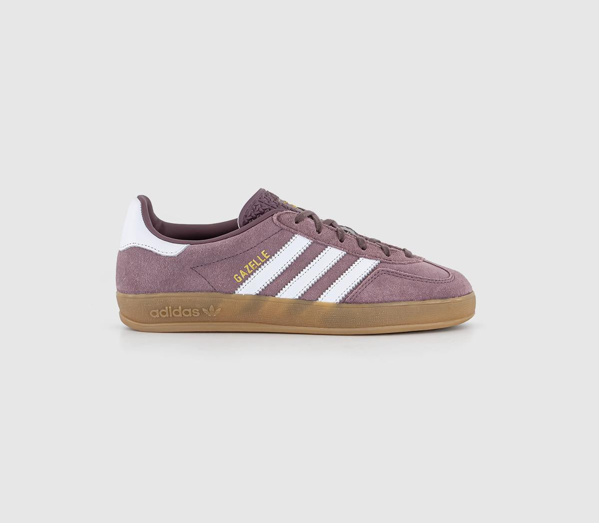  adidas Gazelle Indoor Shadow Fig White Gum Uk Size 4
