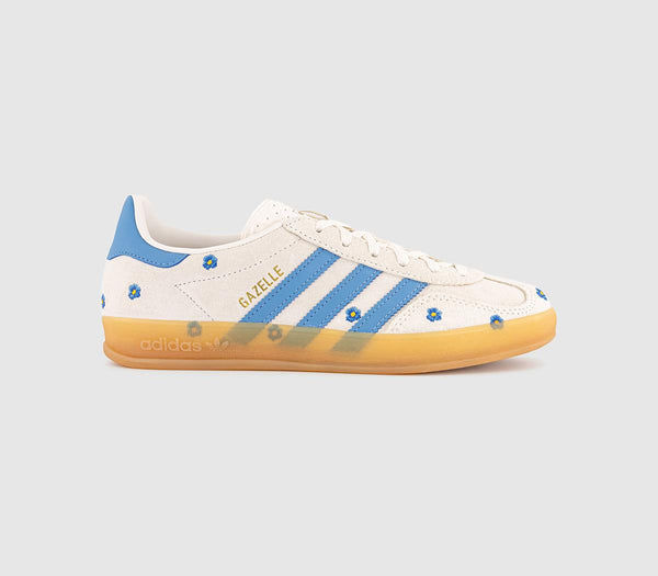 adidas Gazelle Indoor Trainers Cloud White Light Blue Gum