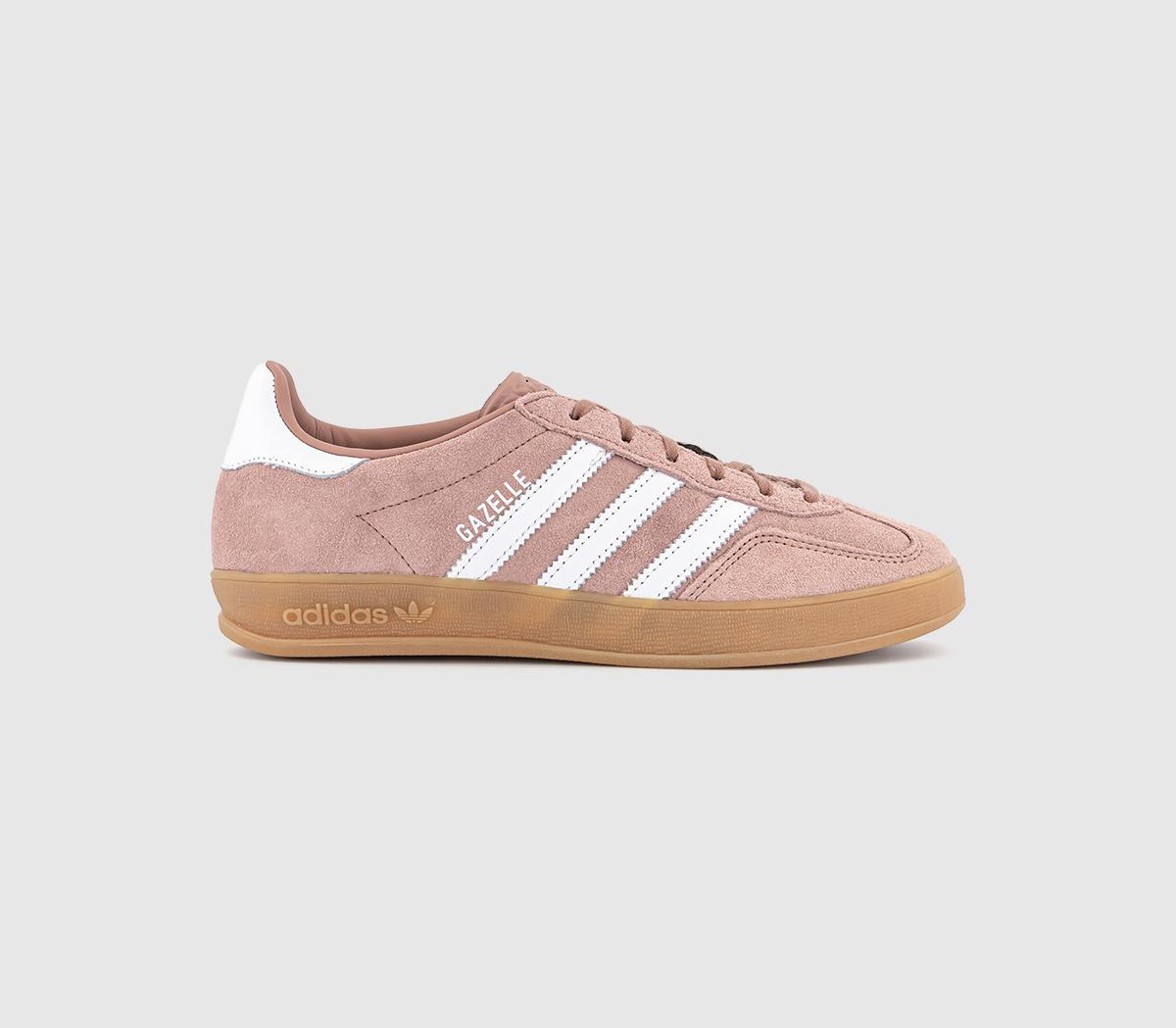  adidas Gazelle Indoor Trainers Warm Clay White Gum Uk Size 5.5