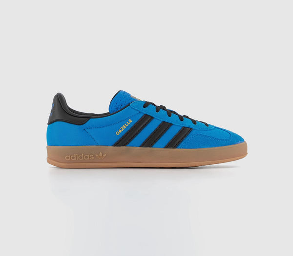 adidas Gazelle Indoor Bright Blue Black Gum Uk Size 6