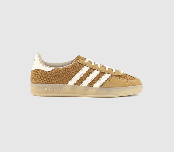 adidas Gazelle Indoor Trainers Brown Desert Wonder White - OFFCUTS SHOES by OFFICE