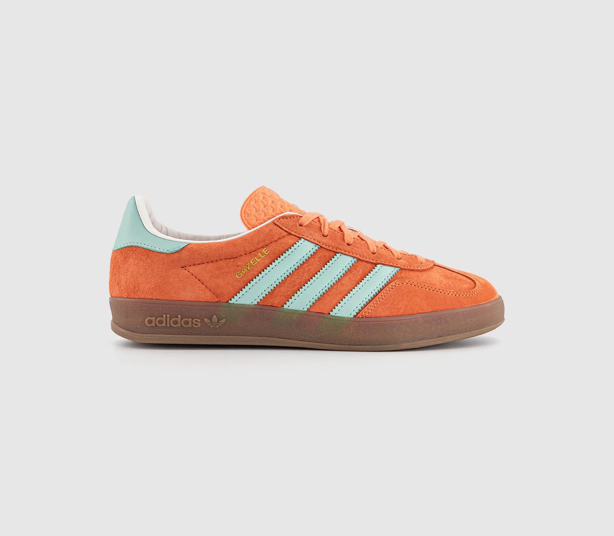 adidas Gazelle Indoor Easy Orange Clear Mint Gum Uk Size 8