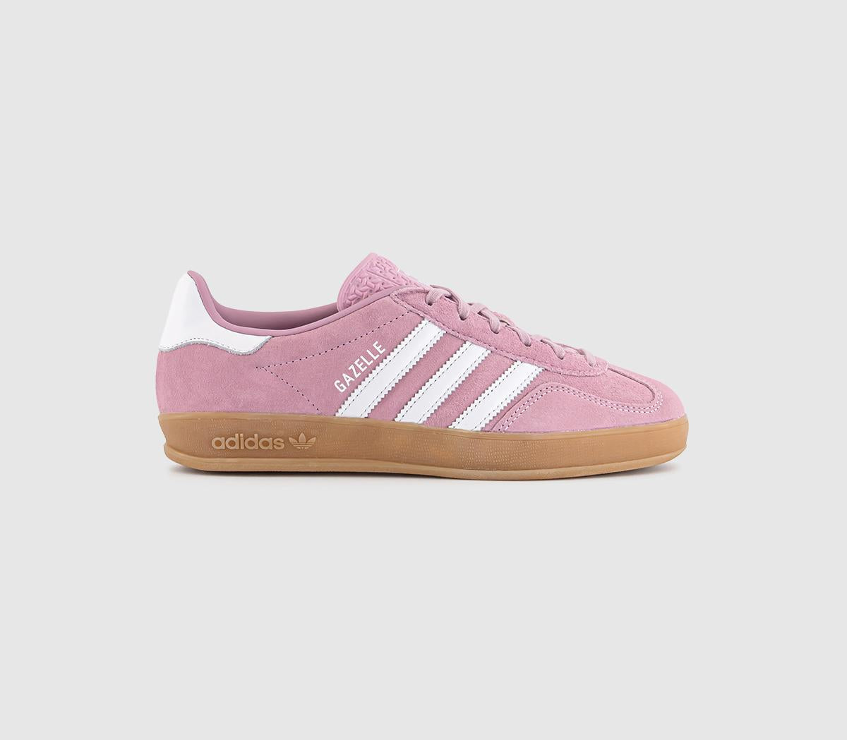  adidas Gazelle Indoor Trainers Bliss Lilac White Gum Uk Size 5