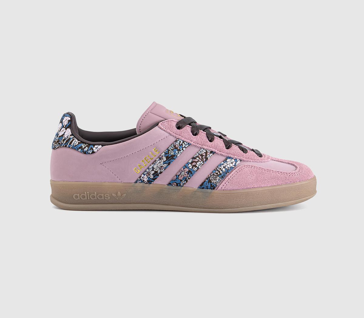 adidas Gazelle Indoor Trainers Liberty Magic Mauve Aurora Coffee Gum
