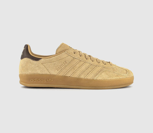 adidas Gazelle Indoor Trainers Golden Beige Golden Beige - OFFCUTS SHOES by OFFICE