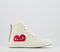 Odd Sizes - Comme Des Garcons Ct Hi 70's X Play CDG Beige - UK Sizes Right 5/Left 5.5