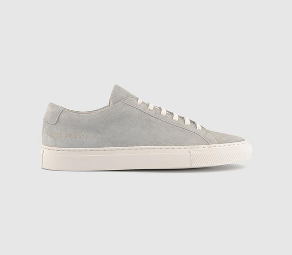 Common Projects Achilles Low W Light Grey Suede Uk Size 6