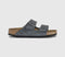 Womens BIRKENSTOCK Arizona Two Strap Sandals Charcoal Suede UK Size 7 EU40