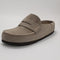 Womens BIRKENSTOCK Naples Wrapped EXQUISITE Clogs Suede Taupe UK Size 7 EU40