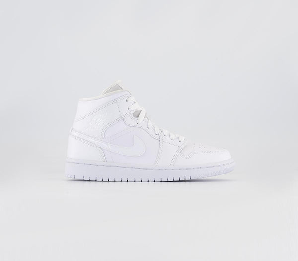 Jordan Air Jordan 1 Mid Trainers White White White