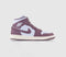 Odd Sizes -  Nike Air Jordan 1 Mid Pure Platinum Sky J Mauve Sail - UK Sizes Right 5/Left 4