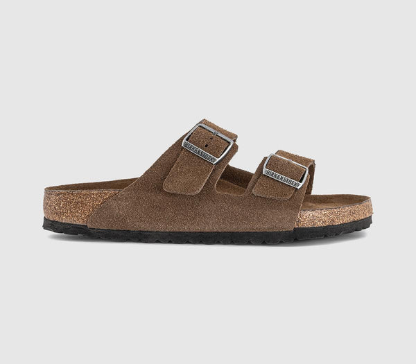 Mens BIRKENSTOCK Arizona Two Strap Sandals Dark Tea Tfb UK Size 9 EU43