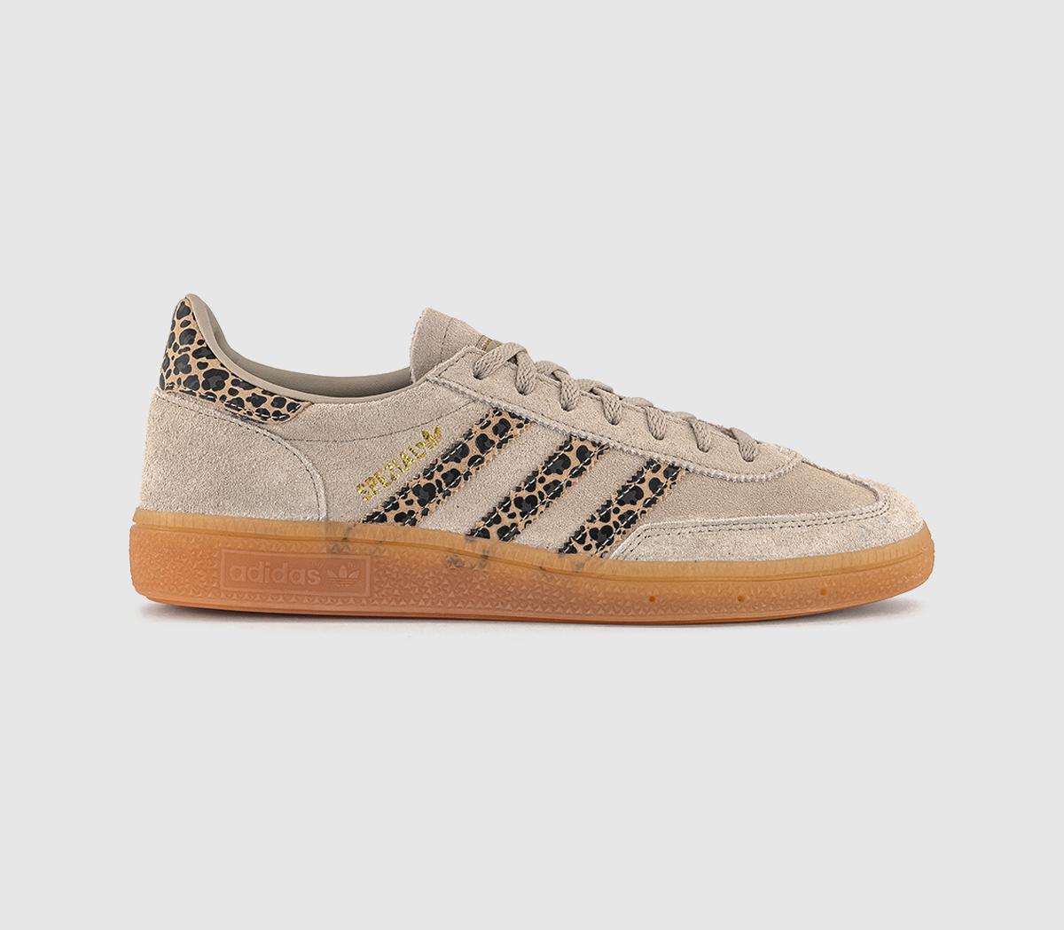 adidas Handball Spezial Trainers Leopard Wonder Beige Warm Sand UK Size 9.5