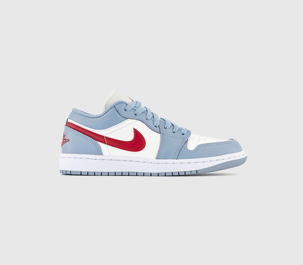 Nike Air Jordan 1 Low Sail Dune Red Blue Grey White