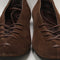 Womens ALOHAS Bumi Ballet Flats Chocolate Brown Suede UK Size 5