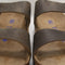 Mens BIRKENSTOCK Arizona Two Strap Sandals Faded Khaki Oiled Leather Sfb UK Size 9.5 EU44