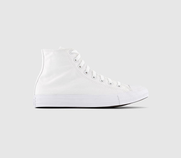 Converse  All Star Hi White Mono Uk Size 4