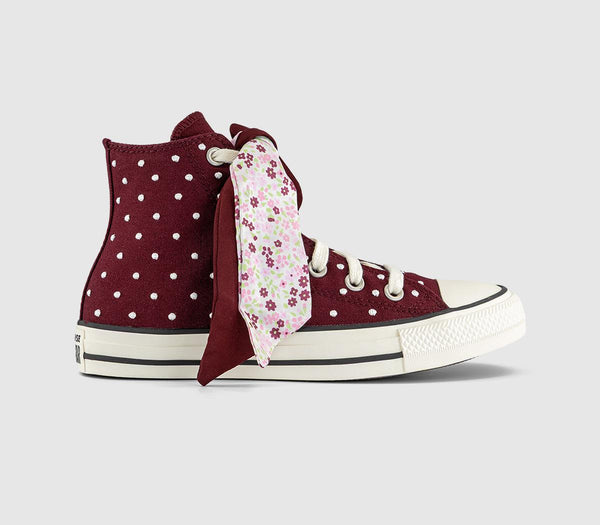 Converse All Star Hi Trainers Deep Bordeaux Egret New Found