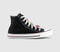 Converse All Star Hi Trainers Black Egret Cherry Balm