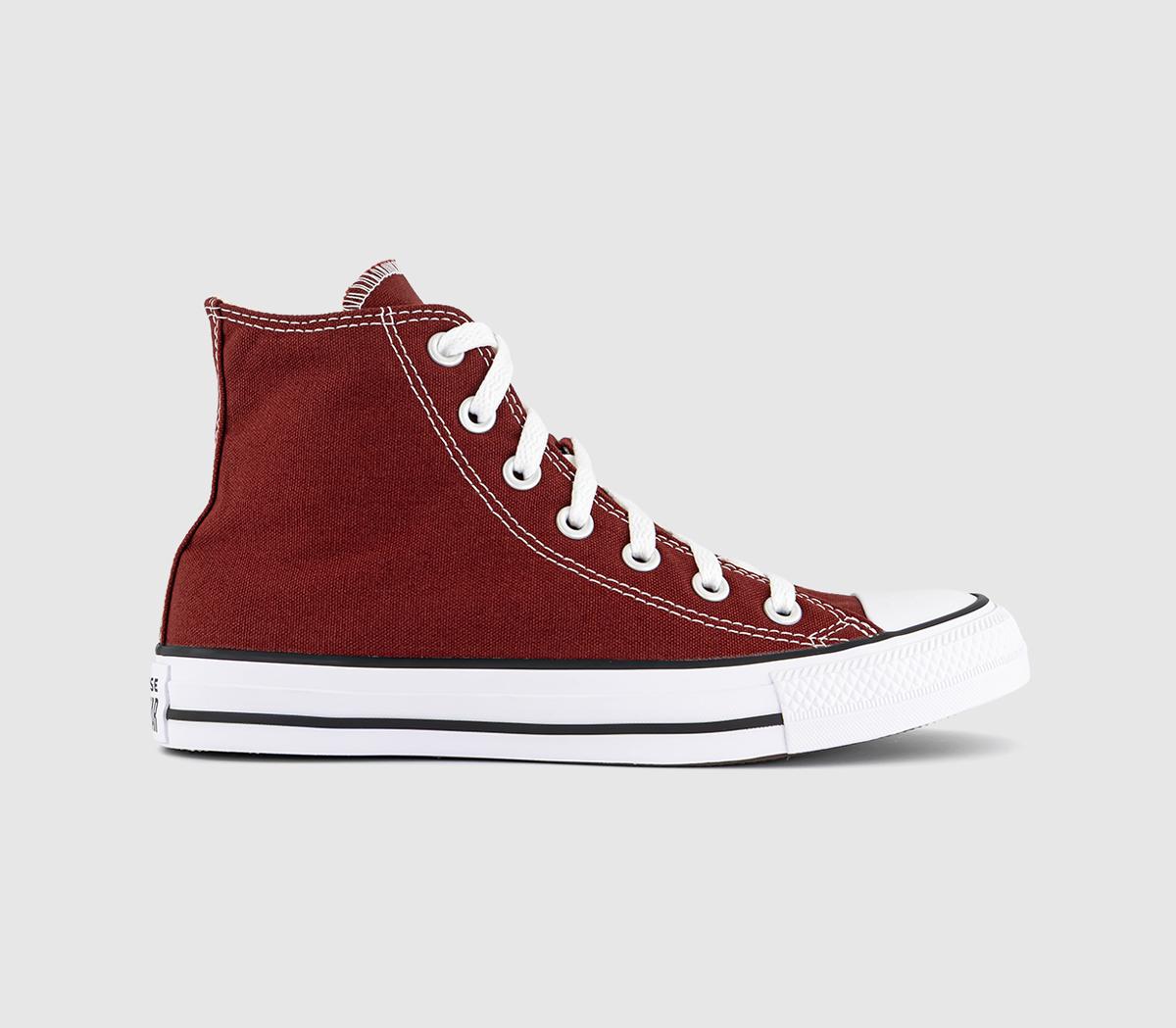 Converse All Star Hi Trainers Apple Red White Black