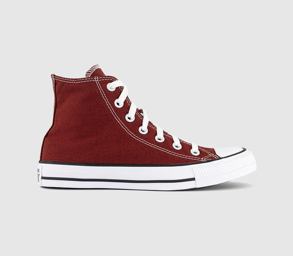 Converse All Star Hi Trainers Apple Red White Black