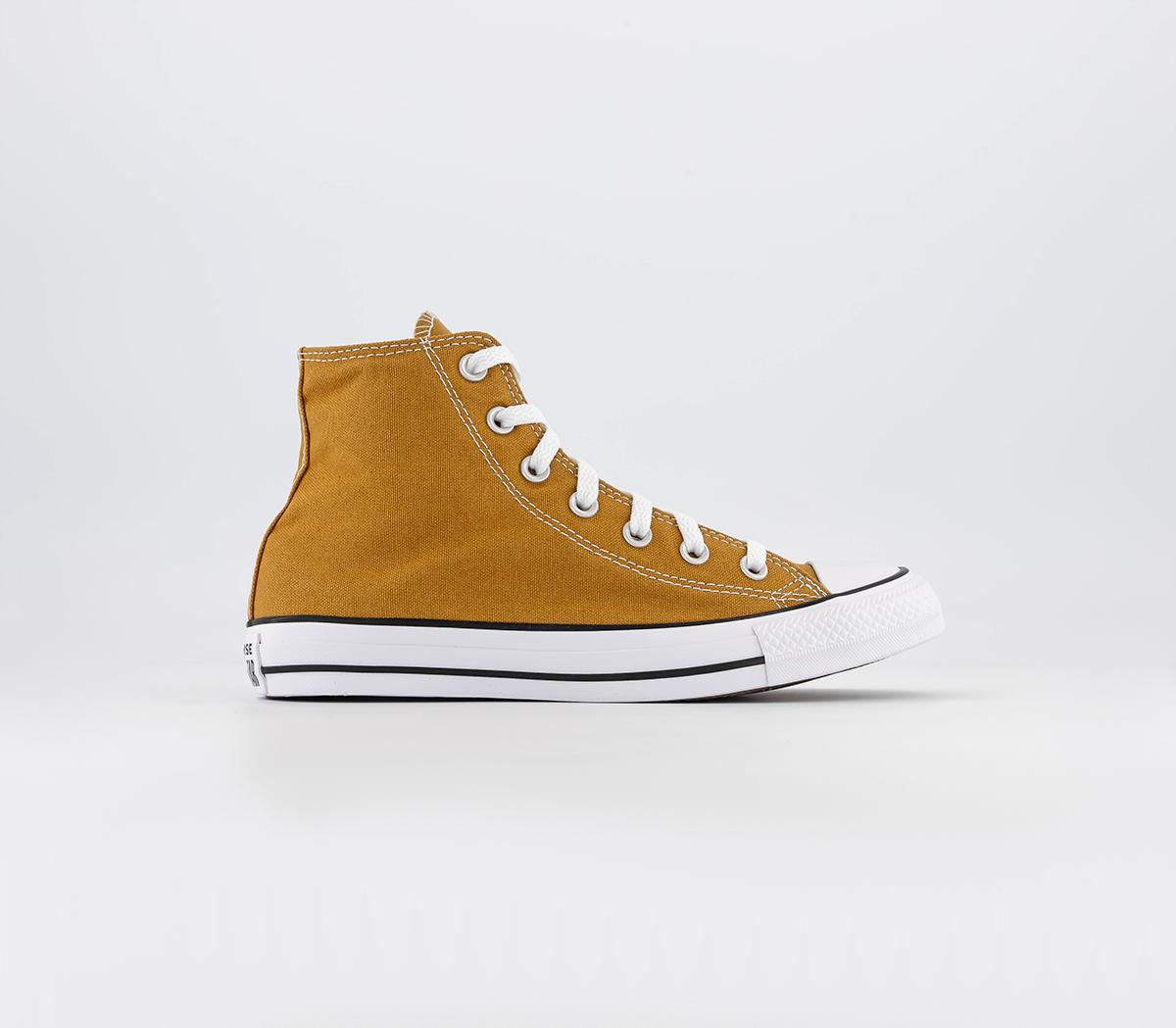 Odd Sizes - Converse All Star Hi Burnt Honey - UK Sizes Right 5/Left 4