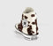 Converse All Star Hi Cow Print Egret Mudguard Black