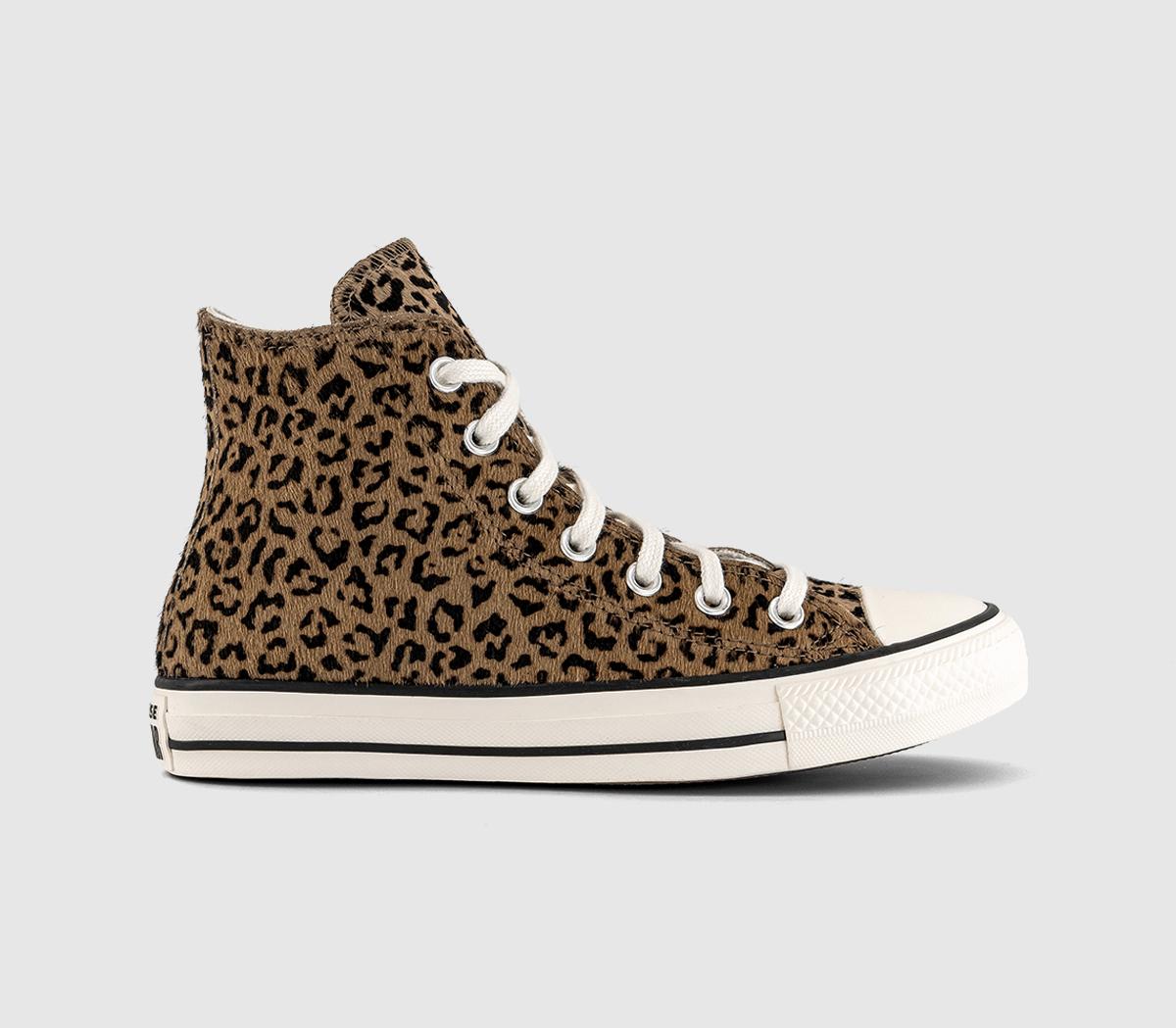 Converse All Star Hi Trainers Leopard Egret - OFFCUTS SHOES by OFFICE