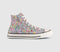 Converse All Star Hi Trainers Floral Egret Egret Cherry Balm