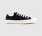 Converse All Star Low Trainers Black Egret Black Flower
