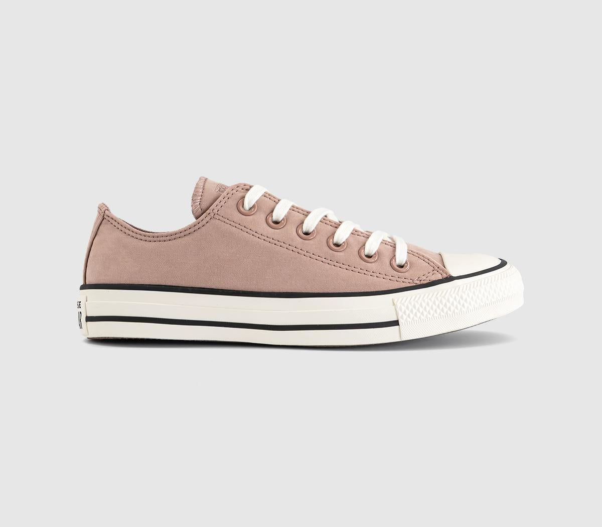 Converse All Star Low Trainers Dried Earth Egret Black