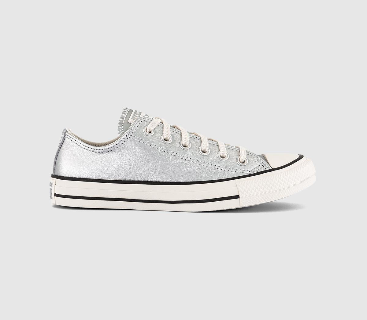 Converse All Star Low Trainers Pure Silver Egret Pure Silver