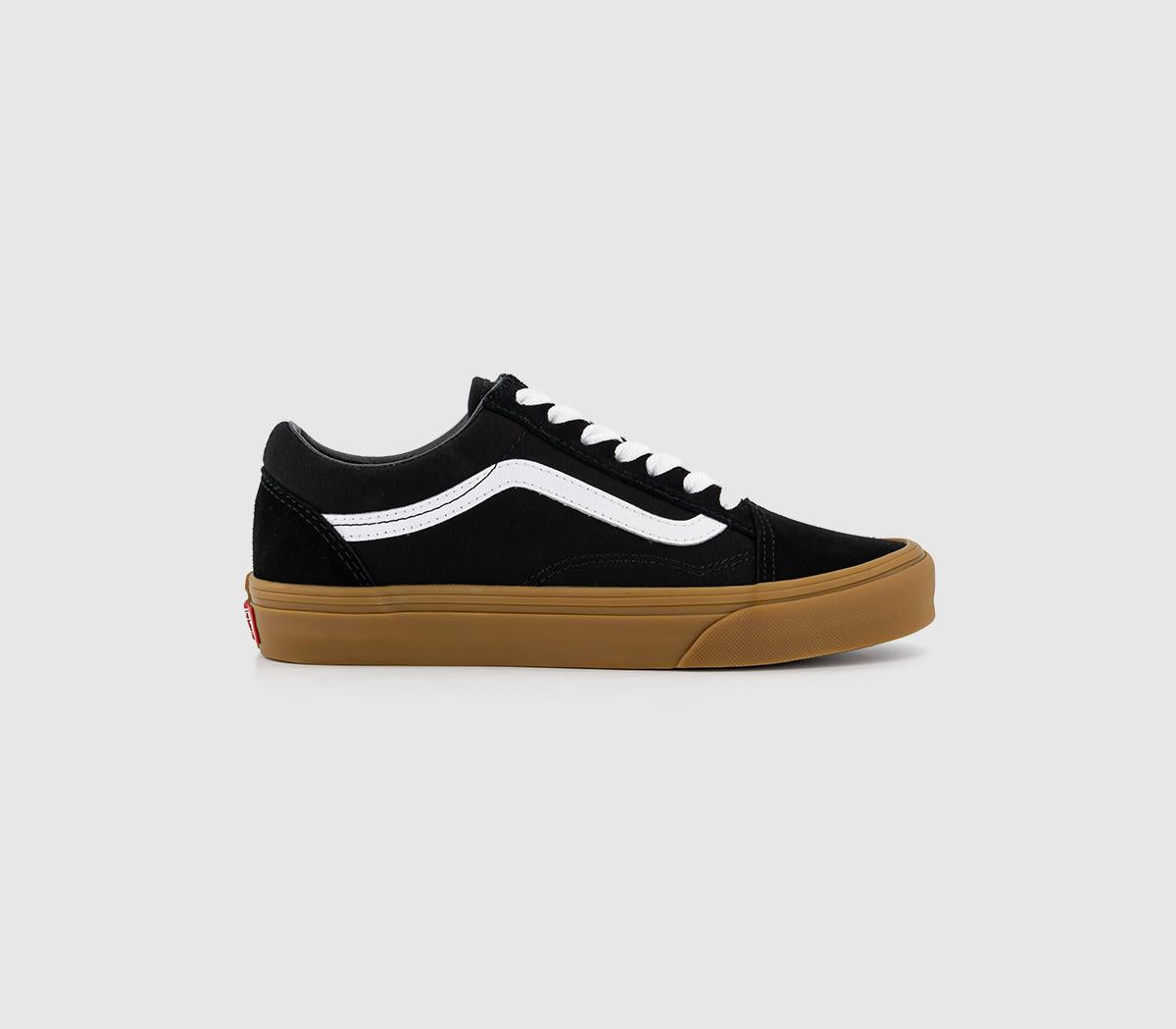 Vans Old Skool Black Gum Uk Size 6 OFFCUTS SHOES by OFFICE