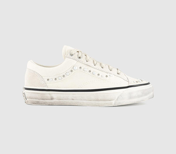 Vans Old Skool Trainers Pearlized Marshmallow - OFFCUTS SHOES by OFFICE