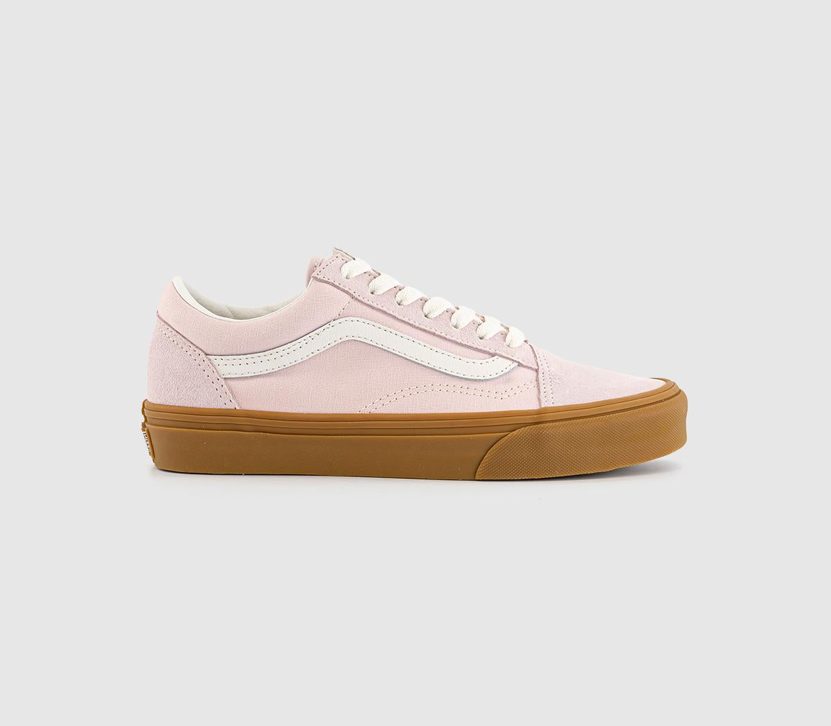  Vans Old Skool Trainers Pink Gum Uk Size 6