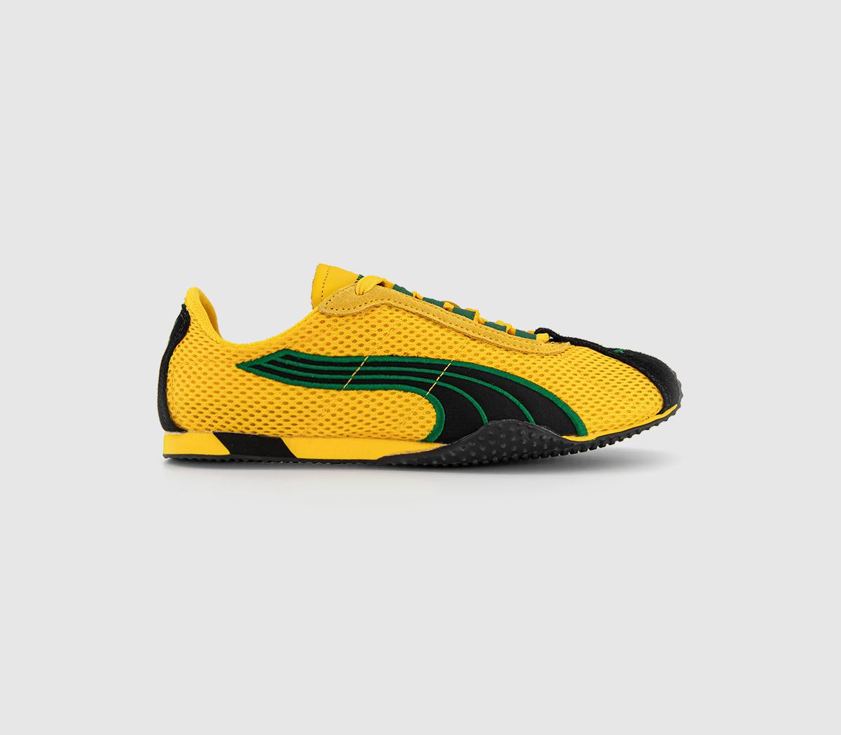 PUMA H-Street Trainers Jamaica Yellow Sizzle Archive Green