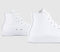 Converse All Star Hi Leather White Mono Leather Trainers